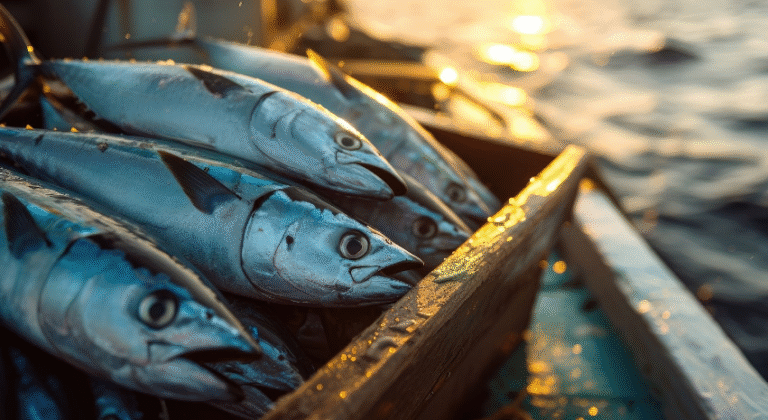 ilustrasi ikan segar yang akan diolah oleh supplier ikan beku