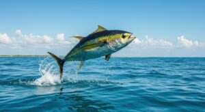 yellowfin tuna yang hidup di lautan lepas