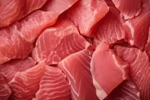 daging tuna segar berwarna merah cerah