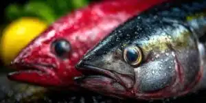 ikan tuna segar hasil tangkapan laut
